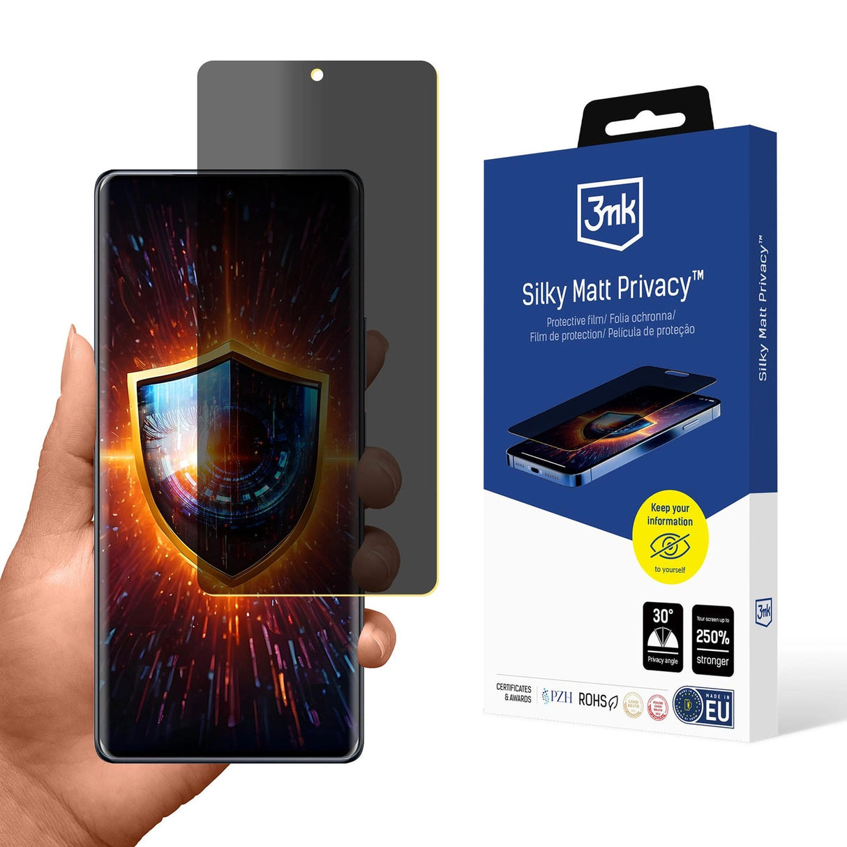 3mk Silky Matt Privacy Privacy Screen Protector til Infinix Note 40 Pro