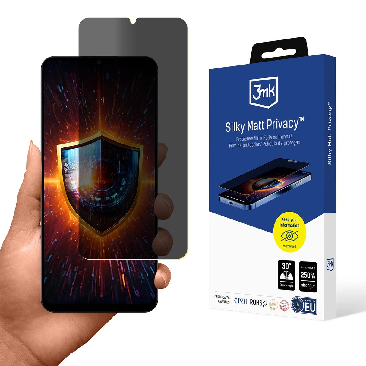 Privacy Screen Protector 3mk Silky Matt Privacy til Xiaomi Poco C65