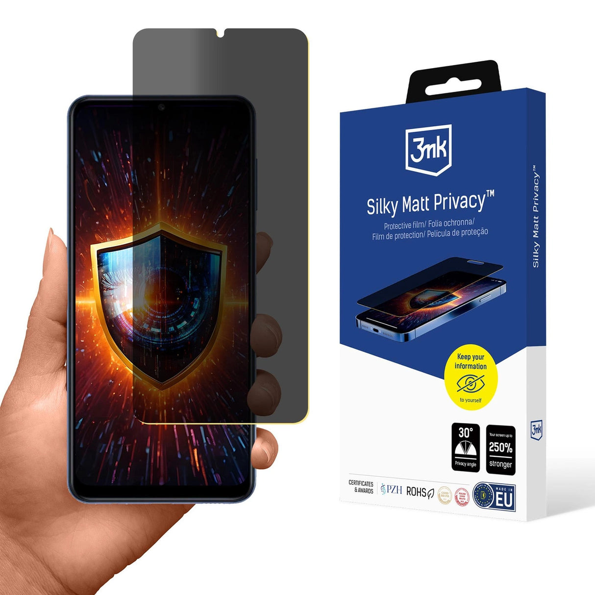 3mk Silky Matt Privacy Privacy Screen Protector til Samsung Galaxy M12