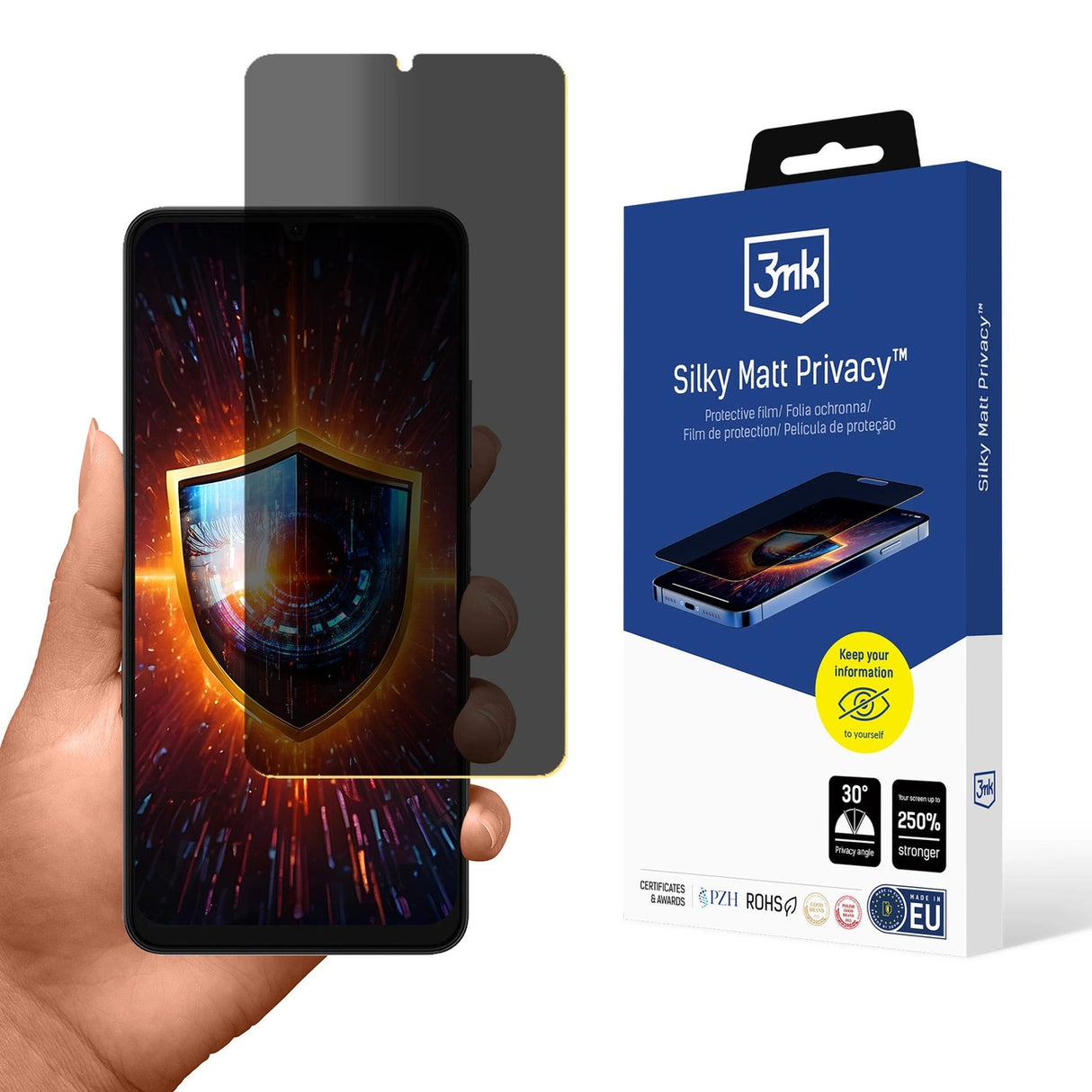3mk Silky Matt Privacy Privacy Screen Protector til UleFone Note 20 Pro