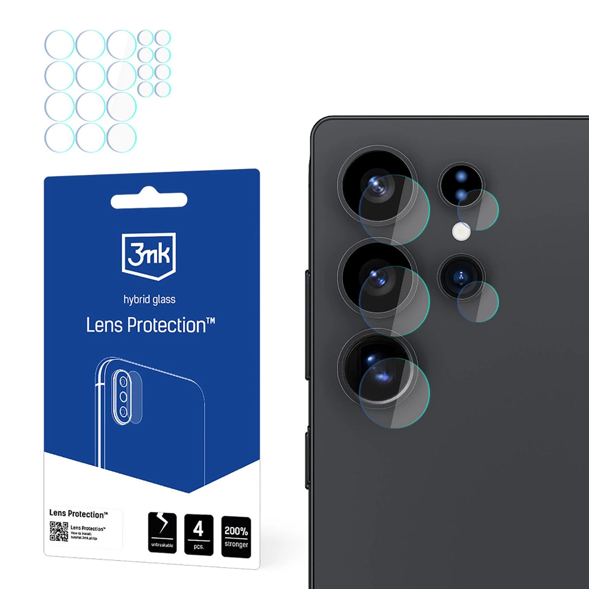 3mk Lens Protection Camera Glass til Samsung Galaxy S25 Ultra