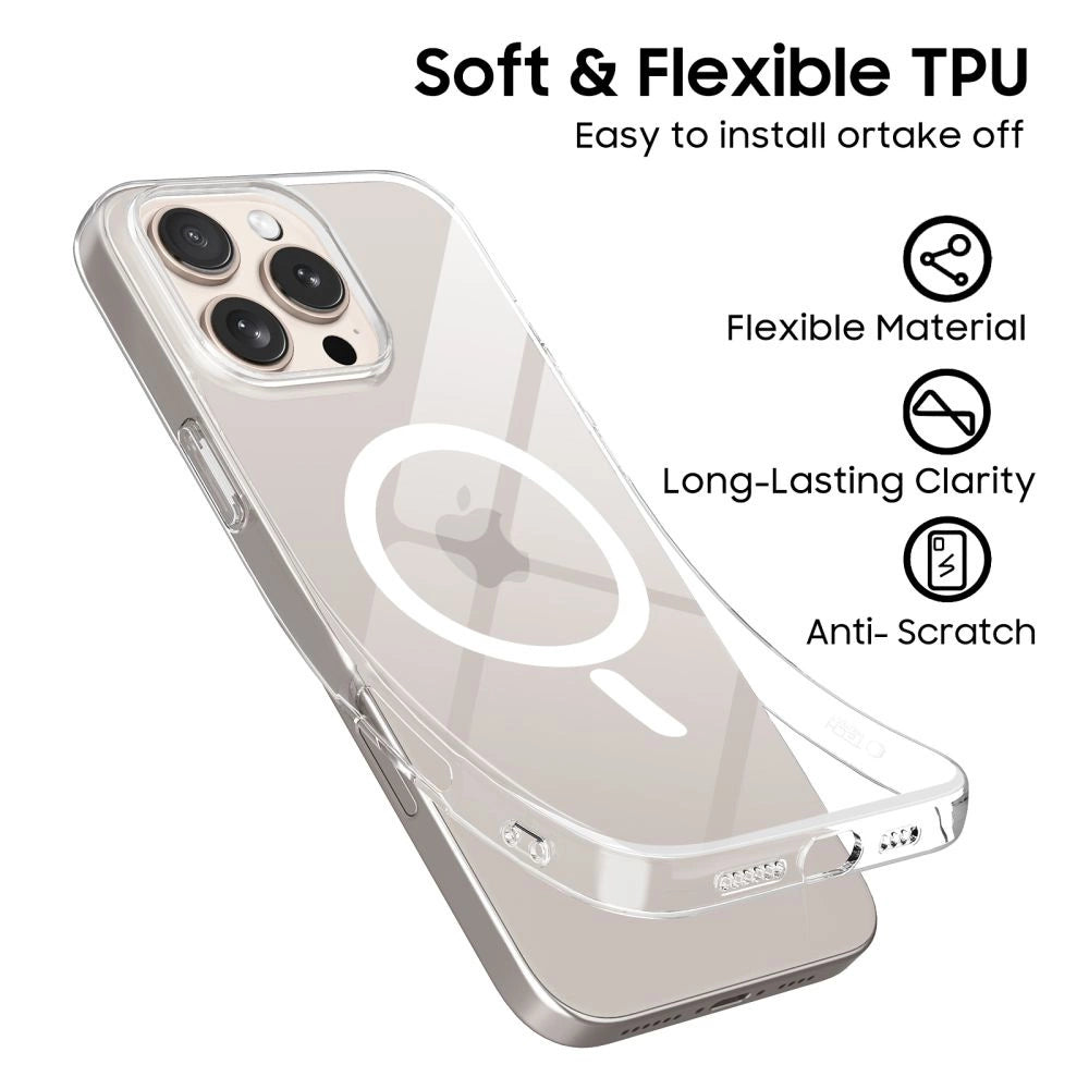 Tech-Protect FlexAir MagSafe Case til iPhone 16 Pro - klar