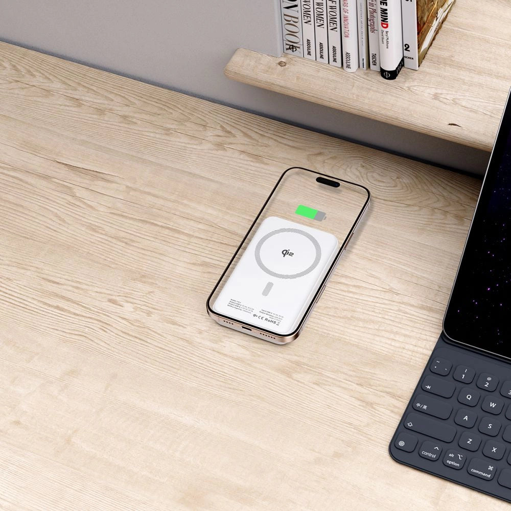 Powerbank Tech-Protect PB24 LifeMag QI2 MagSafe 10000 mAh - hvid