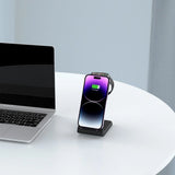 Tech-Protect QI15W-A36 3in1 Charging Station for Apple - Black