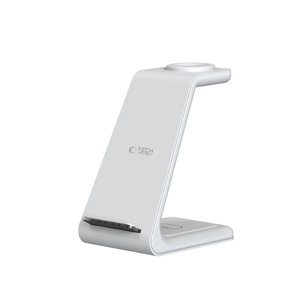 Tech-Protect QI15W-A36 3in1 opladningsstation til Apple - hvid