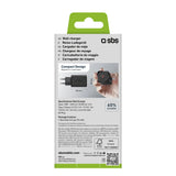 SBS TETRGAN1C45W 45W GaN USB-C Wall Charger med Power Delivery - sort