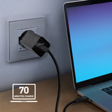SBS TETRGAN1C45W 45W GaN USB-C Wall Charger med Power Delivery - sort