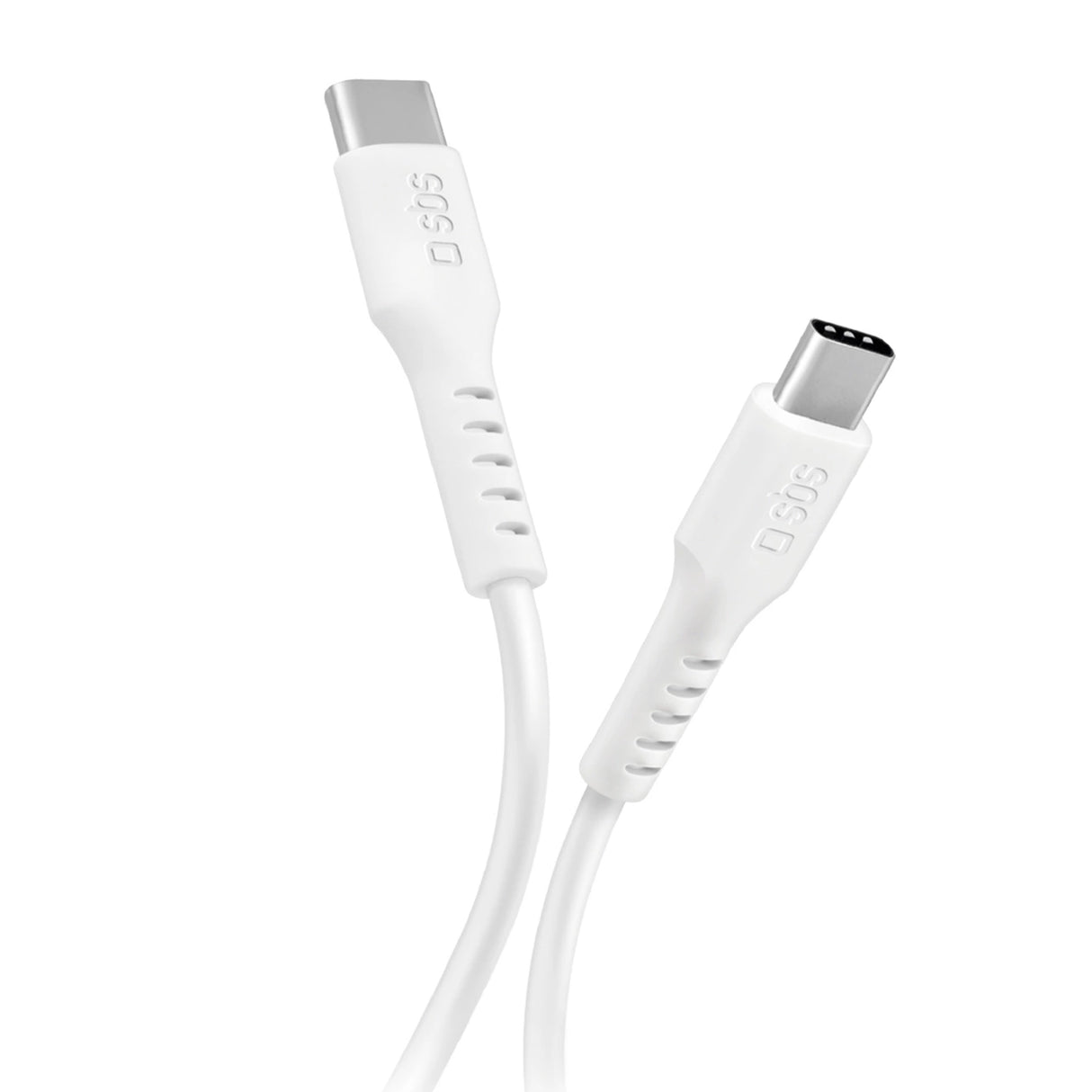 SBS TECABLETCC10W USB-C-kabel - USB-C-strømforsyning 25W 1 m - hvid