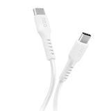SBS TECABLETCC10W USB-C-kabel - USB-C-strømforsyning 25W 1 m - hvid