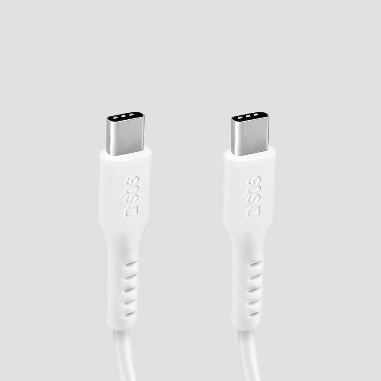 SBS TECABLETCC10W USB-C-kabel - USB-C-strømforsyning 25W 1 m - hvid