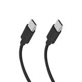 SBS TECABLETISSUETCK USB-C - USB-C 1,5 m 60 W flettet kabel - sort