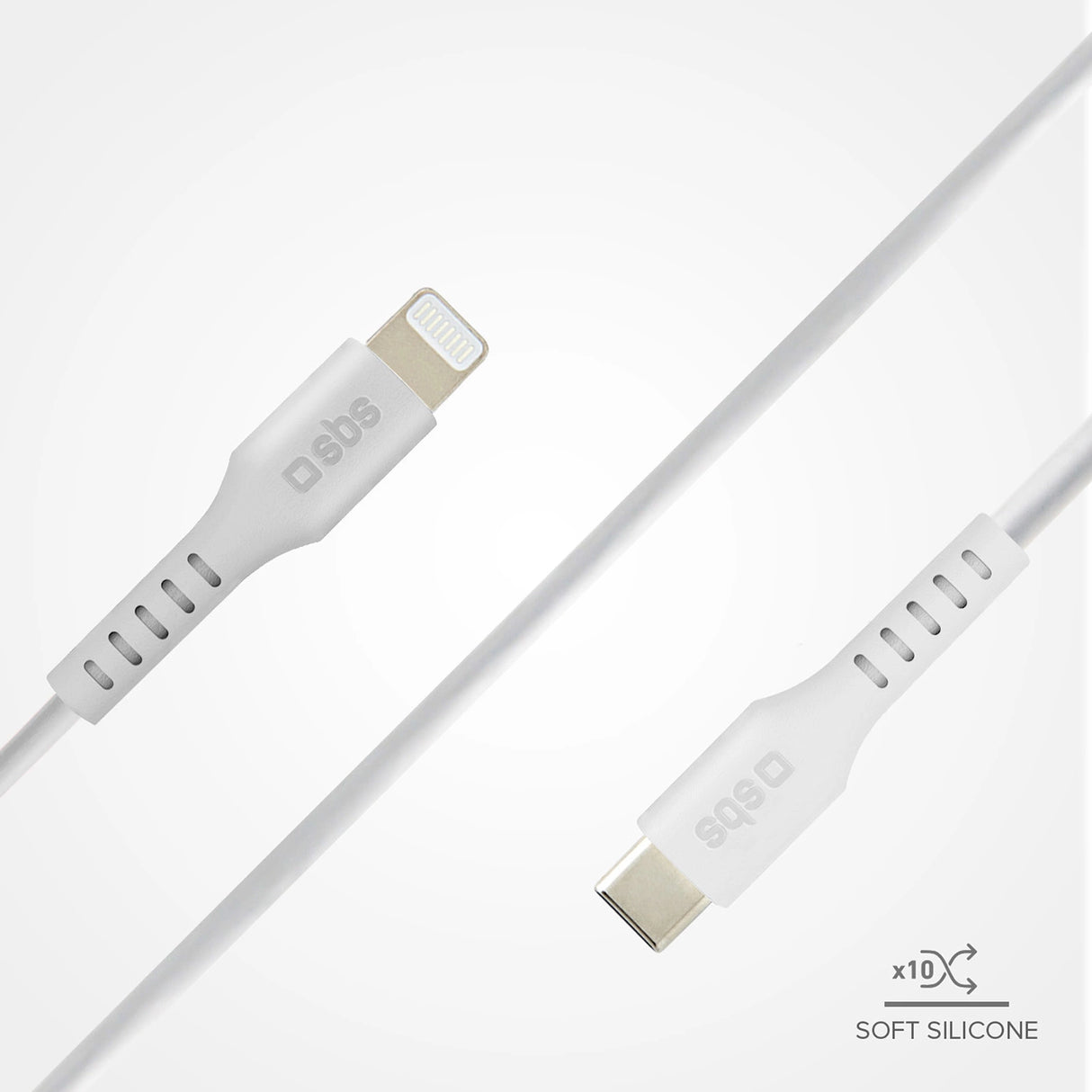SBS TECABLELIGTC1W USB-C - Lightning Cable MFi Certified, 1m - Hvid