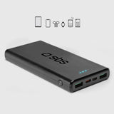 Powerbank SBS TTBB10000FASTPD20K 10000 mAh 20W med Power Delivery - sort
