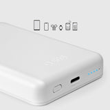 Powerbank SBS TEBB5000MAG1CW 5000 mAh USB-C, MagSafe kompatibel - hvid