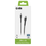 SBS TECABLETCC3M USB-C - USB-C 3m Kabel - sort
