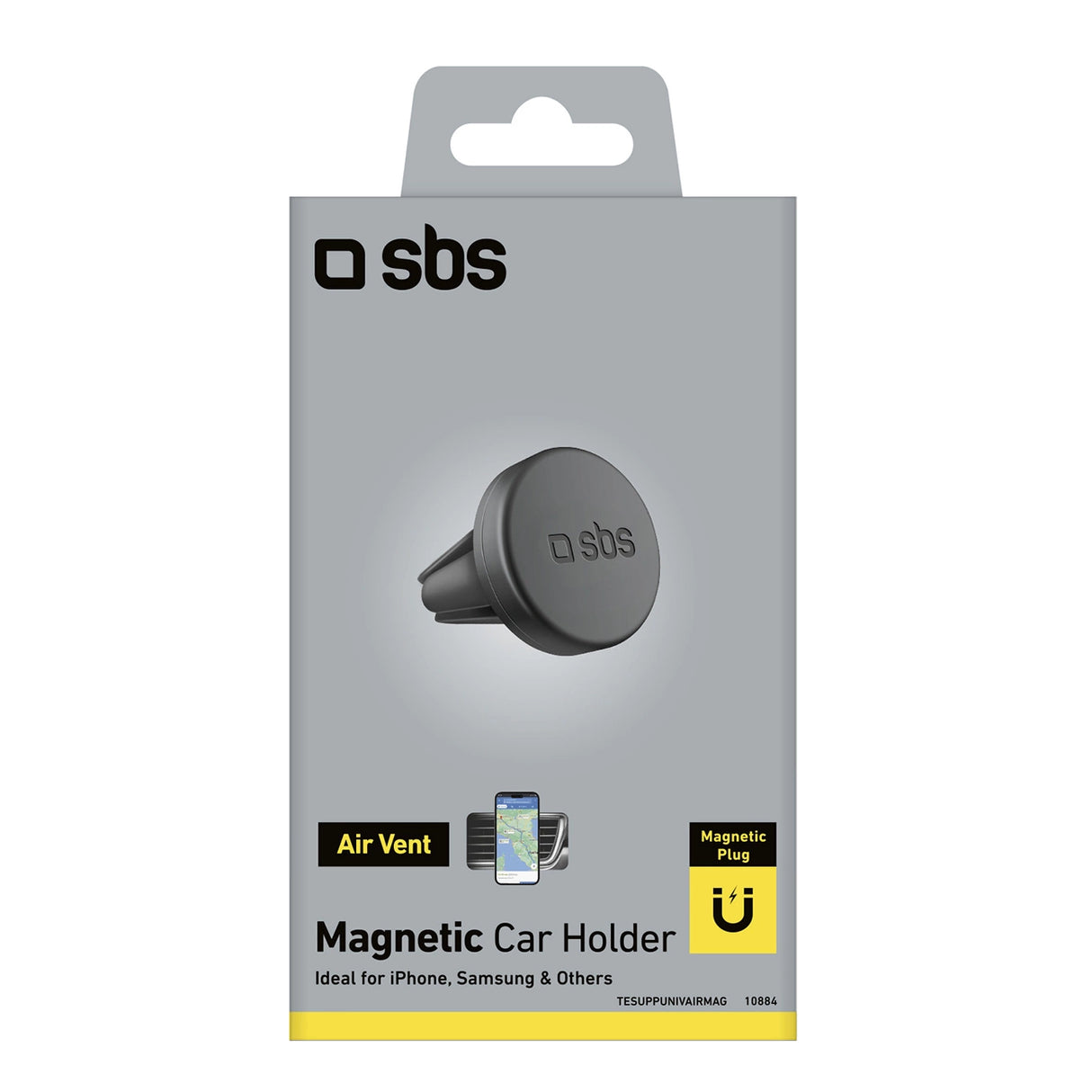 SBS TESUPPUNIVAIRMAG smartphone holder magnetisk, til luftventil - sort