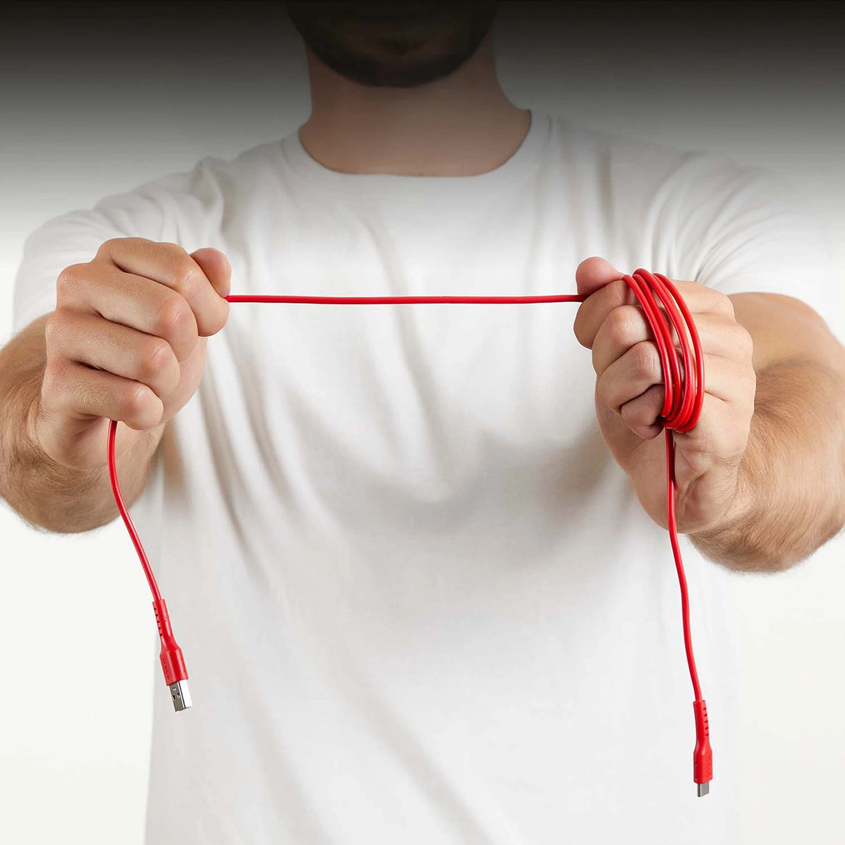 SBS TECLEMICROC15R USB-A - USB-C Kabel 1,5 m - Rød