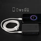 SBS TECABLETISSUETCCG USB-C - USB-C 1,5 m 60W flettet kabel - grå