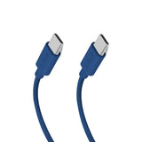 SBS TECABLETISSUETCCB USB-C - USB-C 1,5 m 60W flettet kabel - blå