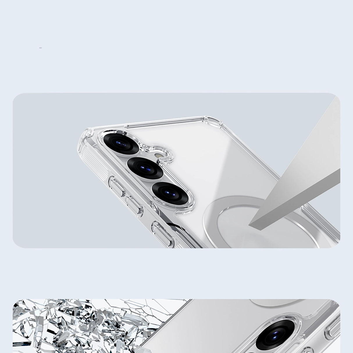 Nillkin Nature TPU Pro Magnetic Case med MagSafe til Samsung S25 - hvid