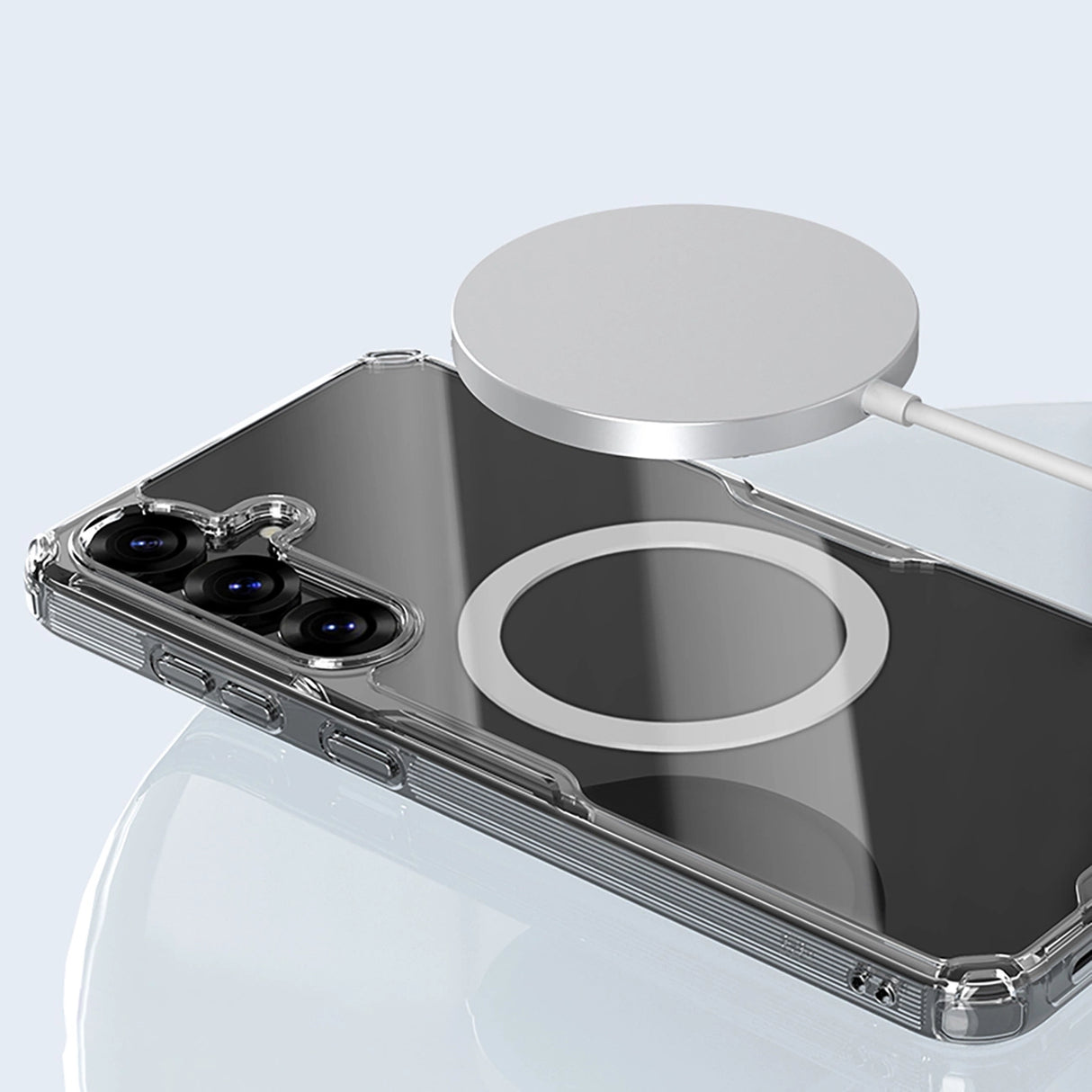 Nillkin Nature TPU Pro Magnetic Case med MagSafe til Samsung S25+ - hvid