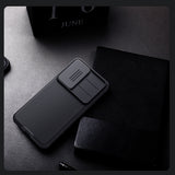 Nillkin CamShield Pro Case til Samsung Galaxy S25 med kameraomslag - sort
