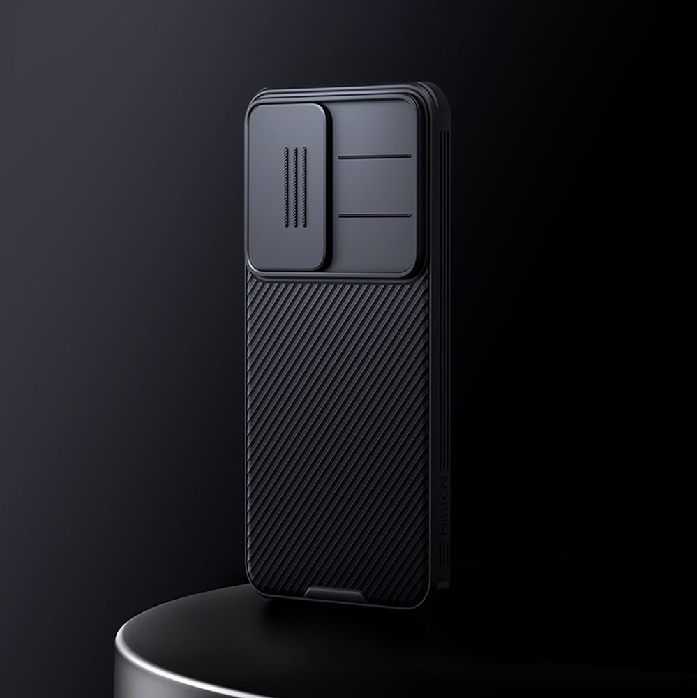 Nillkin CamShield Pro Case til Samsung Galaxy S25 med kameraomslag - sort