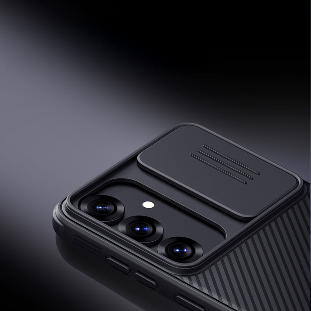 Nillkin CamShield Pro Case til Samsung Galaxy S25 med kameraomslag - sort