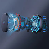 Wozinsky WCT5-6S2Y Bilholder med Qi/MagSafe 15W induktiv oplader til luftventilation - sort