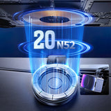 Wozinsky WCZ2Y2S Magnetisk bilholder med 15W MagSafe induktiv oplader til bil cockpit - sort