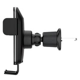 Wozinsky WEDZ-3Y8S klemme bilholder med 15W induktiv oplader til telefon på luftventilen - sort