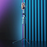 Wozinsky WST-360YS Selfie Stick med Tripod-funktion med 360 ° AI Auto Face Tracking Gesture Control - sort