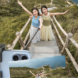 Selfie stick Wozinsky WRZP1 med automatisk udstrakte ben, stativ funktion, 1,7 m - sort