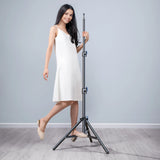 Wozinsky WRLD-00Y1S stativ stativ slidstærkt carbonstål stativ 1,7m matt - sort