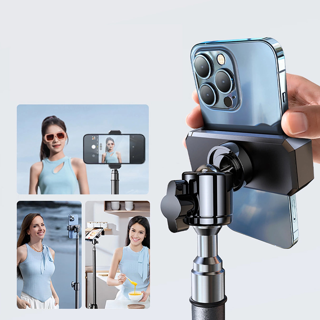 Wozinsky WRLD-00Y1S stativ stativ slidstærkt carbonstål stativ 1,7m matt - sort