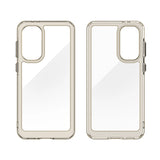 Outer Space Case for Samsung Galaxy A36 Cover med Fleksibel ramme - Halvt gennemsigtigt, sort