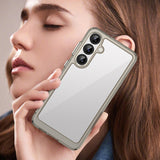 Outer Space Case for Samsung Galaxy A36 Cover med Flexible Frame - Halvt gennemsigtigt, sort