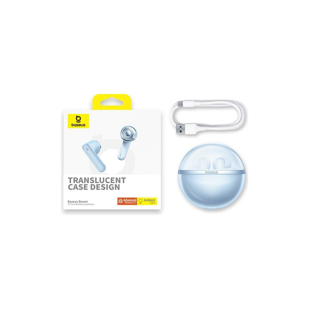 Baseus Bowie E5 TWS Wireless Headphones - Blue