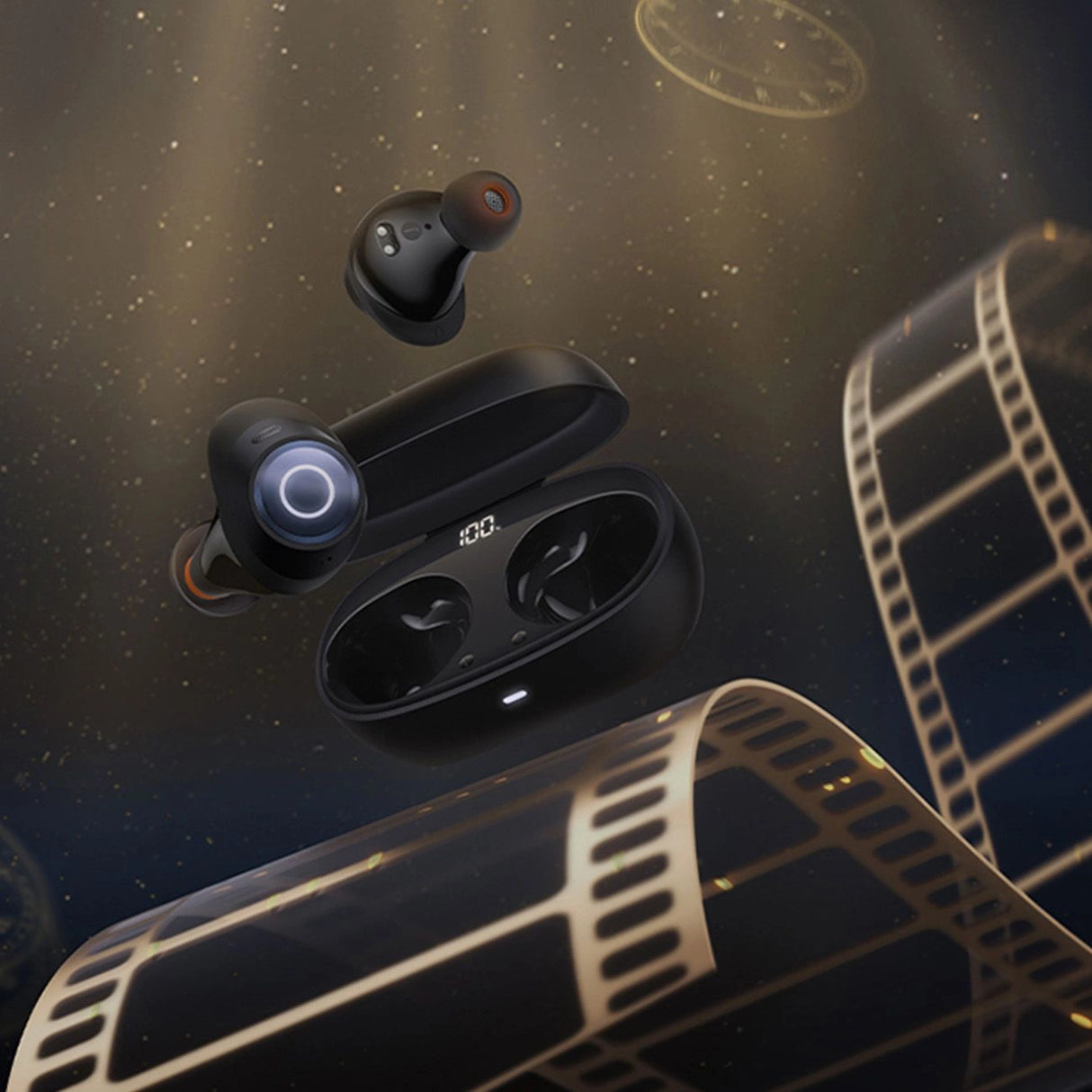 Baseus Bowie MA20 Pro TWS trådløse hovedtelefoner med ANC og IPX6 - sort