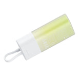 Baseus Popsicle 5200mAh 20W Powerbank med indbygget lynkabel (+ hvid Baseus Simple USB-C - USB-C 60W / 20V / 3A / 30cm kabel) - hvid-grøn