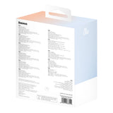 Baseus Popsicle 5200mAh 20W Powerbank med indbygget lynkabel (+ hvid Baseus Simple USB-C - USB-C 60W / 20V / 3A / 30cm kabel) - Blå-Orange