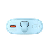 Baseus Popsicle 5200mAh 20W Powerbank med indbygget lynkabel (+ hvid Baseus Simple USB-C - USB-C 60W / 20V / 3A / 30cm kabel) - Blå-Orange