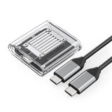 Orico TC20-M2-10G M.2 NVME USB-C 3.2 Disk Caddy - Gennemsigtig