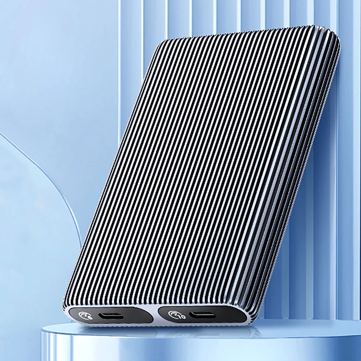 Orico AM2C3-2N Dual Disk Caddy til to M.2 NVME USB-C 3.2 10Gb/s drev - Grå