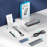Orico OXS2C3-G2 M.2 NVMe/SATA SSD USB-C 3.2 Taktisk forstærket disk caddy - Grå