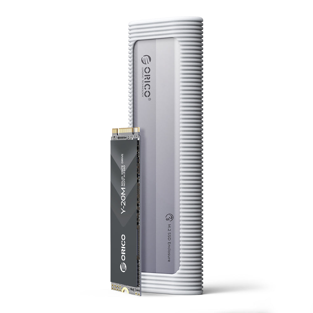 Orico AXM2F M.2 SATA SSD USB-C 3.2 Disketæppe - Grå