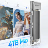Orico TXM2-C3 M.2 NVME USB-C 3.2 10Gb/s Disk Drive - Grå