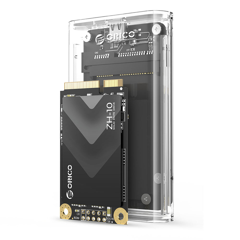 Orico TC10-MS MSATA USB-C 3.2 5Gb/s Disk Cartridge - Transparent
