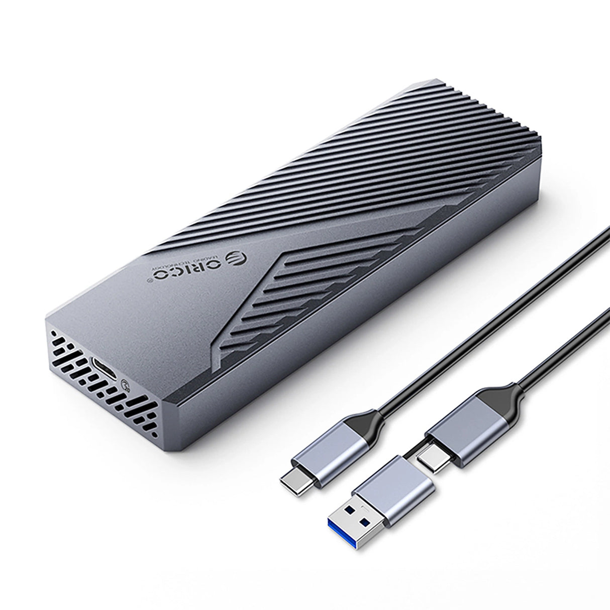 Orico CNM2-G20 M.2 NVME USB-C 3.2 20Gb/s Disk Drive - Grå