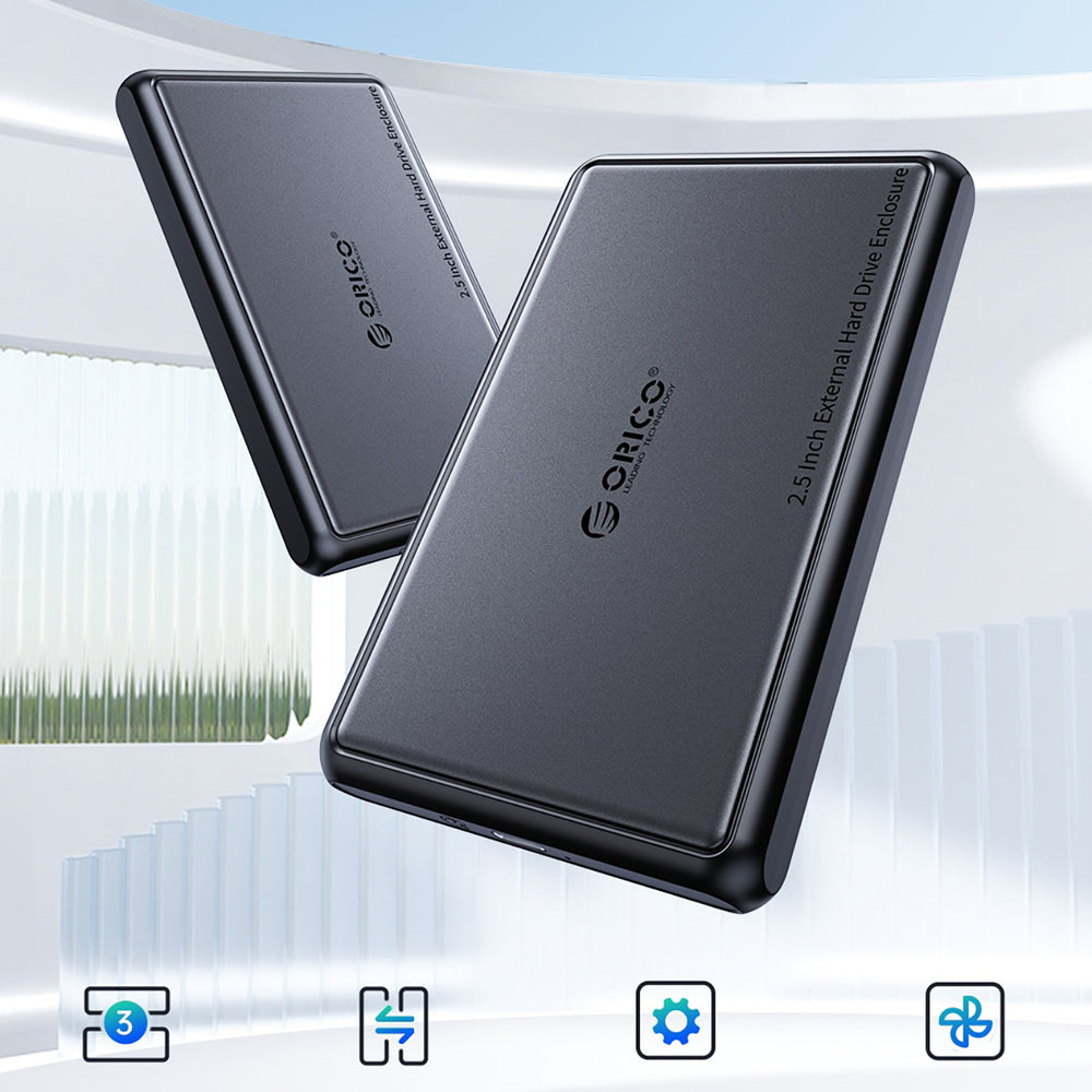 Orico DDL25-C3 2.5" HDD/SSD USB-C 5Gb/s Disk Drive - Black